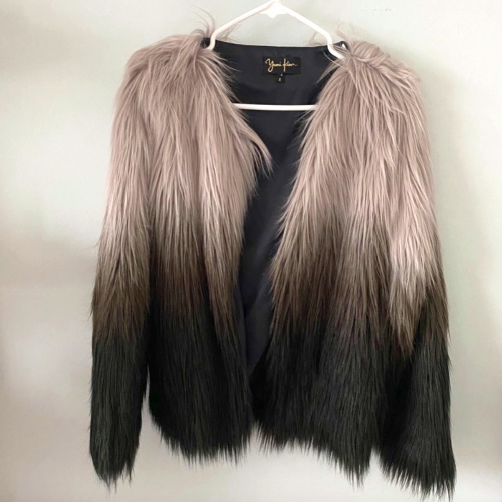 Yumi Kim Faux Ombré Faux Fur Coat